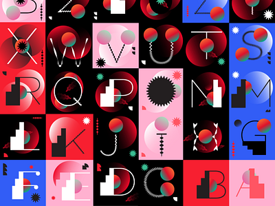 2021 custom type custom font custom type design flat geometry illustration pink type typography vector