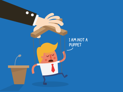Trump the pappet debate donald donald trump illustration politic presidential debate puppet trump vector vote