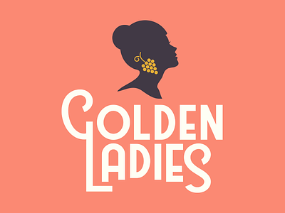 Golden Ladies beer label chardonnay elegant french label ladies lady retro valentine