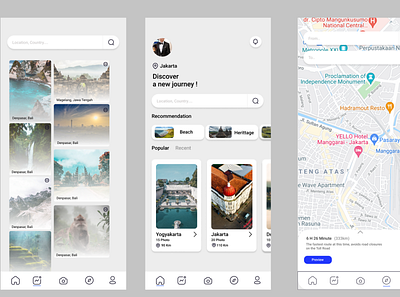 Photo Share Concept design minimal mobile mobile app design ui ux