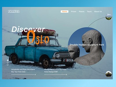 Discover Travel Web Design 3d animation branding design graphic design illustration logo minimal mobile mobile app design motion graphics ui ux vector