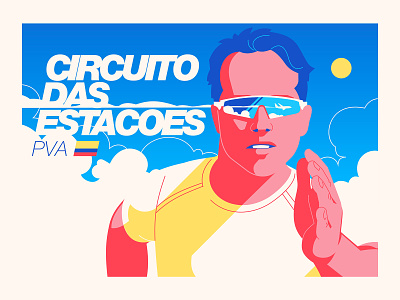 Circuito Das Estacoes colombia illustration