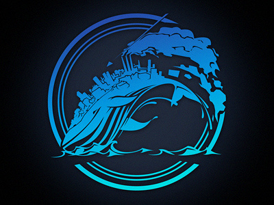 Whale blue illustration island monster marvel whale ocean vector vectorillustration whale