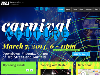 Emerge 2014 website art css web wordpress