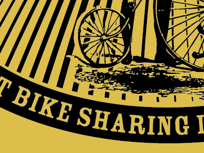 Ride and Bike t-shirt bike old timey student organization