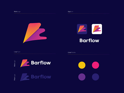 Barflow Logo Design b letter logo branding design dribbble logo design graphic design logo logo designer mehejar mehejar designs minimal logo design modern design modern logo design