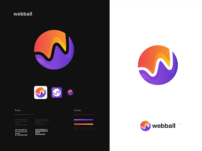 Webball Modern Logo Design branding design graphic design logo logo design logo designer mehejar mehejar designs minimal logo design minimal w logo modern logo design popular logo design w letter logo