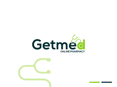 Getmed - Minimal medical logo design logo designer medical logo mehejar mehejars design minimal logo design modern logo designer pixfold popular simle medical logo trending