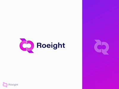 Roeight - Minimal and Modern logo design best logo branding graphic design logo logo designer mehejar mehejar designs minimal logo design modern logo r letter logo r logo