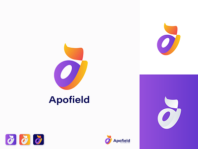 Apofield a letter logo brand logo branding graphic design logo logo designer logo for business mehejar mehejar designs minimal logo minimal logo design modern logo