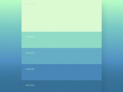 Clean Colour Palette blue clean color colour gradient palette ui user interface ux
