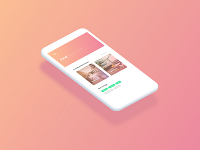 Daily Ui // Aparterents apartment find gradient ios iphone mobile mockup rent tags trending ui ux