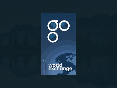 Daily Ui // World Exchange Mobile Splash Screen android background interface ios mobile screen space splash ui ux world