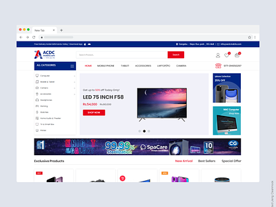 Electronic ecommerce Home page