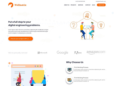 Company Landing page