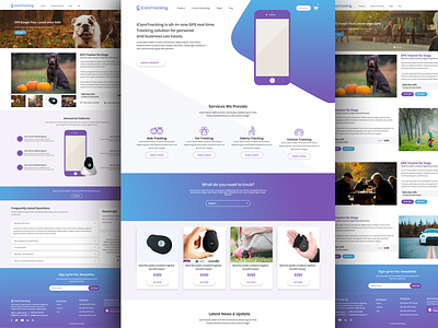 Modern Landing page company website homepage landing page tracking tracking company user experience design uuux