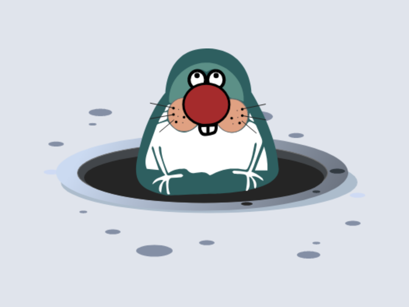 Mole on hole :) by Arjun Amgain on Dribbble