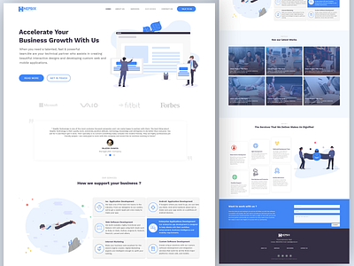 Digital Agency Landing page Design