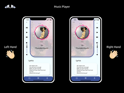 Music player app design graphic design idea illustration musicplayer ui uidesign uiux vector