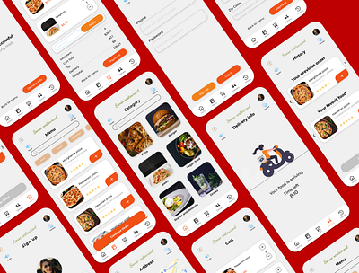 Restaurant app app design ecommerce graphic design ui uidesign uiux user experience user interface