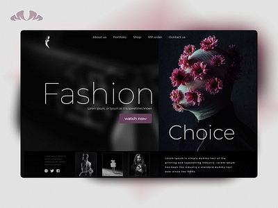 Fashion Choice Landing Page design graphic design landing page uidesign uiux userinterface web design