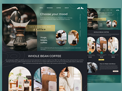 THE COFFEE BEAN Website beans coffee graphic design ui uidesign uiux user interface webdesign website