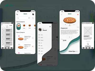 Senso app (Restaurant app) app case study casestudy design ui uidesign uiux uxapp uxdesigner