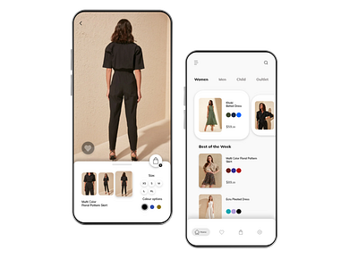 Fashion Clothing Selling Store APP Design app design typography ui ux