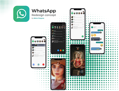 WhatsApp | Redesign Consept app app design application branding design graphic design icon illustration typography ui ux website whatsapp whatsapp redesign xd design