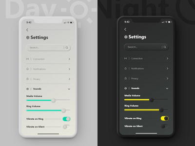 Daily UI #007 - Settings