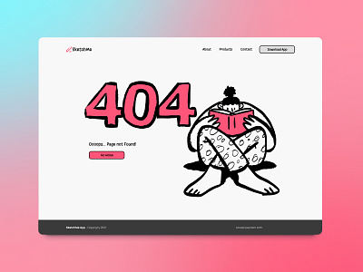 Daily UI #008 - 404 Page daily ui dailyui ui ux
