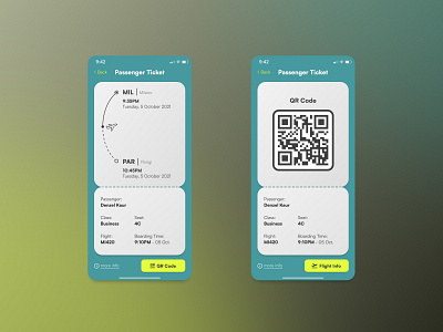 Daily UI #024 - Boarding Pass