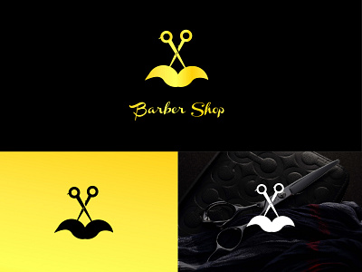 Luxury Barber Shop Logo Design 3d animation app branding design graphic design icon illustration logo motion graphics typography ui ux vector