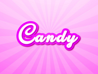 Pink Candy 3D Editable Text Effect Design 3d animation app branding design graphic design icon illustration logo motion graphics typography ui ux vector