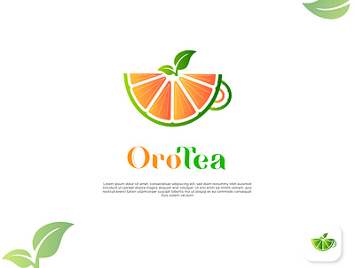 Orange Tea Logo Design 3d animation branding design graphic design icon illustration logo motion graphics orange tea typography ui