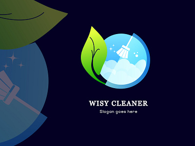 Cleaning Service Company Logo Design 3d animation app branding design graphic design icon illustration logo motion graphics typography ui ux vector