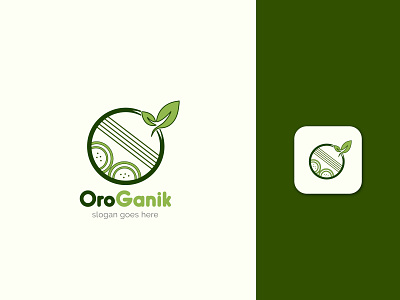 Organic Logo Design 3d animation branding business creative design food graphic design green icon illustration logo minimal modern motion graphics organic logo typography ui ux vector
