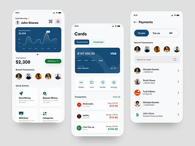 Finance App Concept app design product design ui uiux design ux