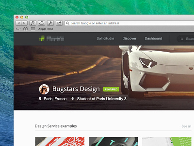 Profile about design flat interface profile services showcase stars ui user ux web