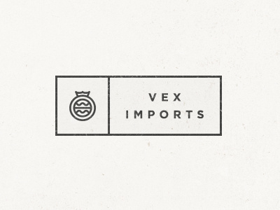 Vex Imports brand dark effects imports logo retro squares vex vintage