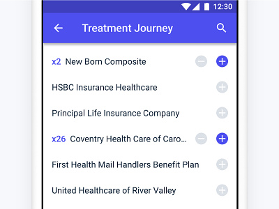 Add Products 🛄 add android app cart eligible estimation ios list medecine medical medicine minimal product purchase search select treatment ui ux