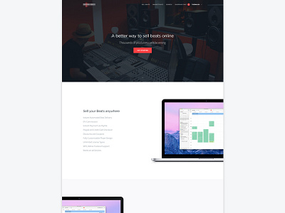 Landing Page app landing page minimalist product ui ux web website