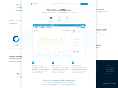 Insights Center Landing 🌎 app case study dashboard interface landing page launch minimal mobile product ui ux website
