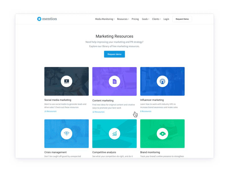New Ressource Page 📂 case study download ebook landing page marketing minimal navigation product ressources ui ux website