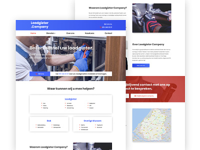 Plumber Website by MVP freelance designer inspiration mennovanpaassen plumber ui web webdesign website