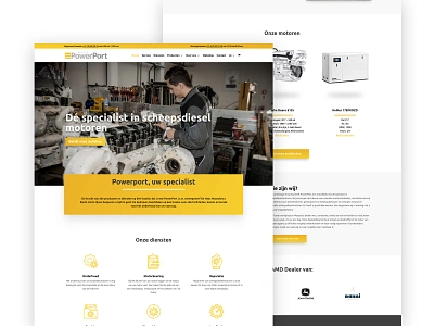 Website for specialist in Marine diesel engines design diesel engines freelance designer inspiration marine marine diesel engines mennovanpaassen ui web webdesign webdevelopment website