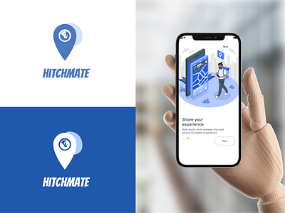 Hitchhiking App UX/UI Design app branding design hitchhike illustration landing logo poland redesign travel ui ux