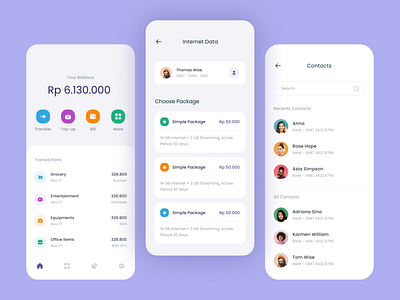 Wallet App UX/UI Design app design ui ux wallet