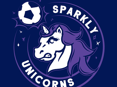 Unicorns 02 illustration logo design soccer soccer team logo sports logo unicorn