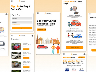 4Wheels Car Buying/Selling App